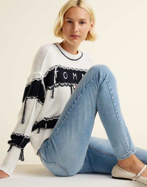 Tommy Jeans Nora Mid-Rise Skinny Jeans in hellem Denim, 4 von 7