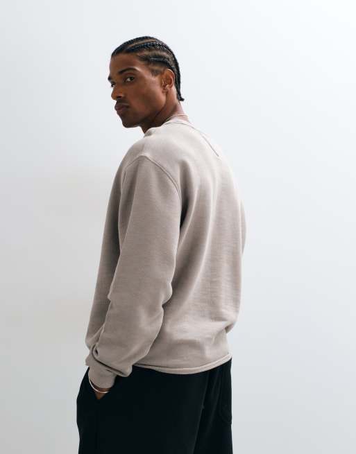 Tommy Jeans NYC Logo Sweatshirt mit Rundhalsausschnitt und Relaxed Fit in Stone, 2 von 5