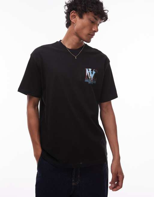 Tommy Jeans NYC photo back print t-shirt in black, 4 of 5