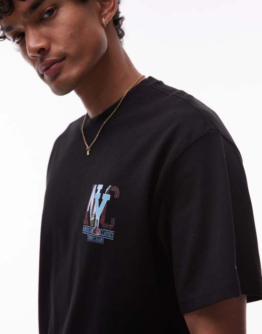 Tommy Jeans nyc photo backprint t-shirt in black, 5 of 5