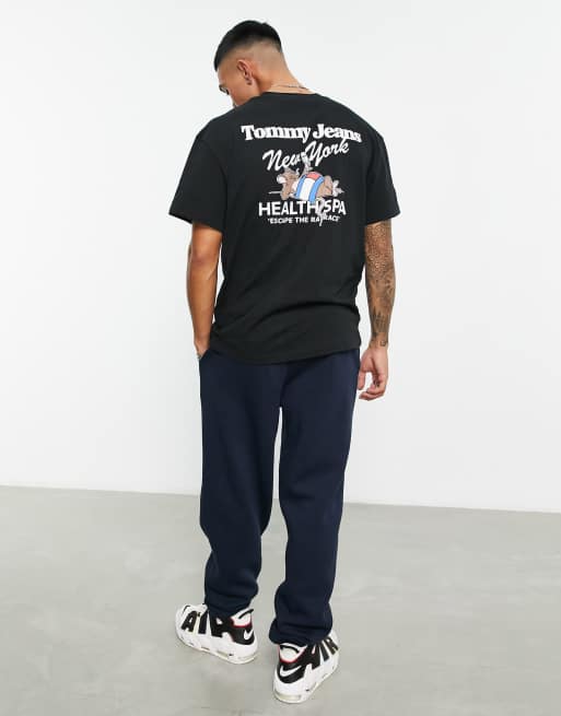 Tommy Jeans co-ord oversized baseball shirt in black