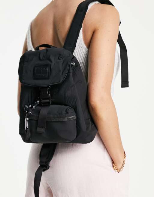 Tommy hilfiger black store nylon backpack