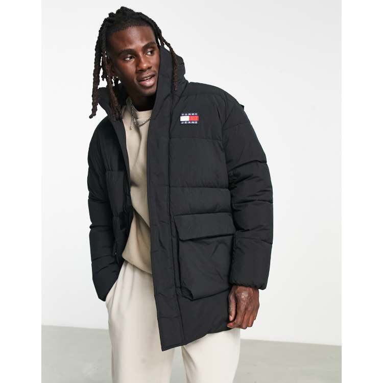 Tommy jeans padded nylon sales jacket