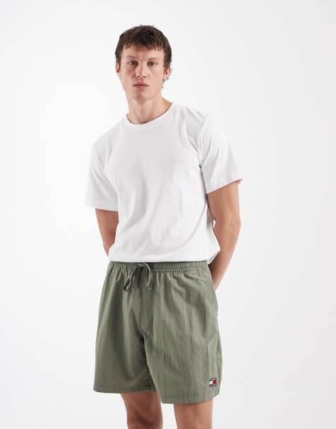 Tommy Jeans nylon club shorts in khaki - view 1