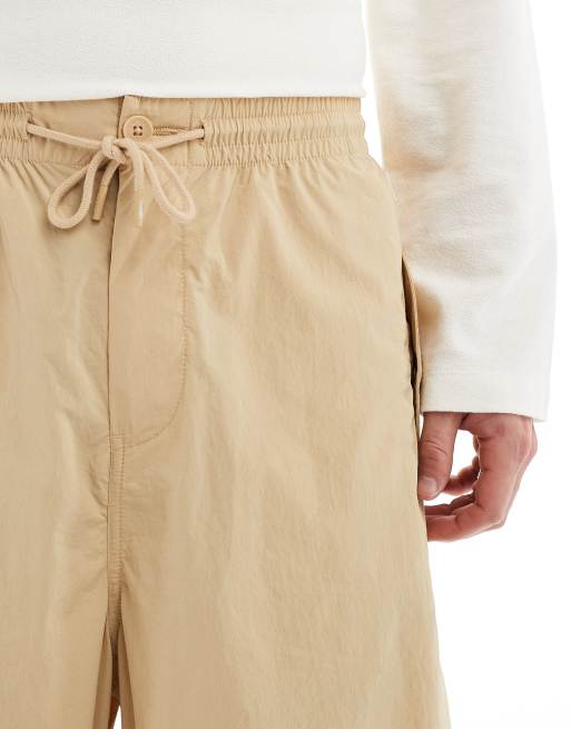 Tommy Jeans nylon parachute pants in beige, 5 of 5