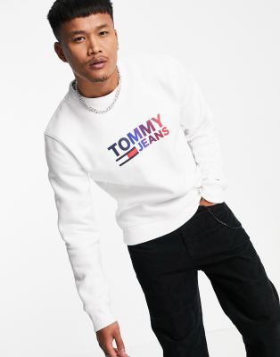 Tommy jeans corp logo deals pullover hoodie