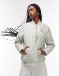 [Tommy Jeans] Tommy Jeans onion quilt jacket in sage-Green M MISTY SAGE