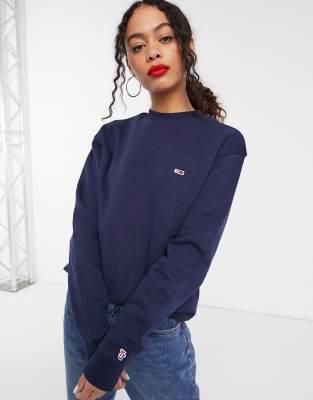 tommy jeans navy sweatshirt