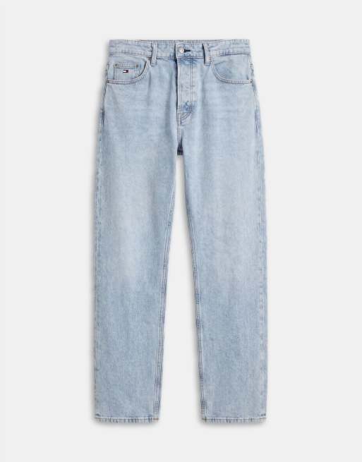 Tommy Jeans – Otis – Blå, raka jeans i regular fit med mörk tvätt, 5 av 8