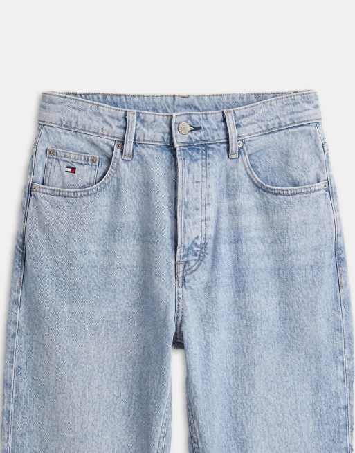Tommy Jeans – Otis – Blå, raka jeans i regular fit med mörk tvätt, 8 av 8