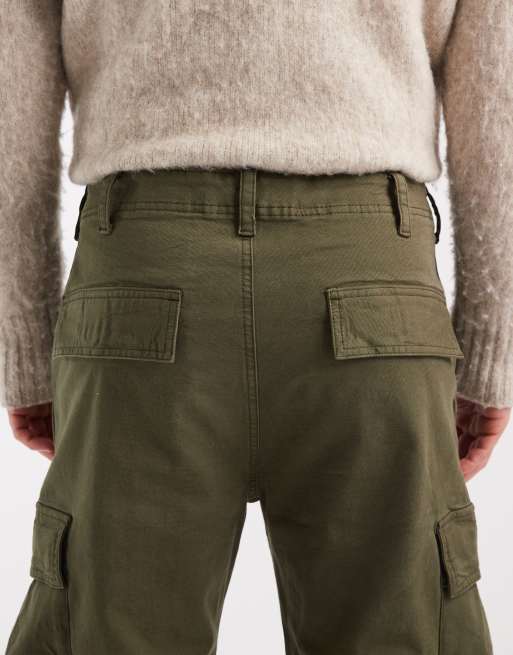 Tommy Jeans Otis canvas cargo pants in green , 4 of 5