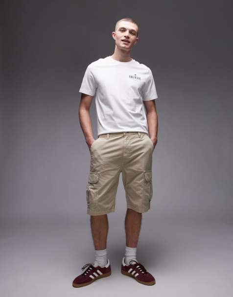 Tommy Jeans Otis cargo shorts in beige - view 1