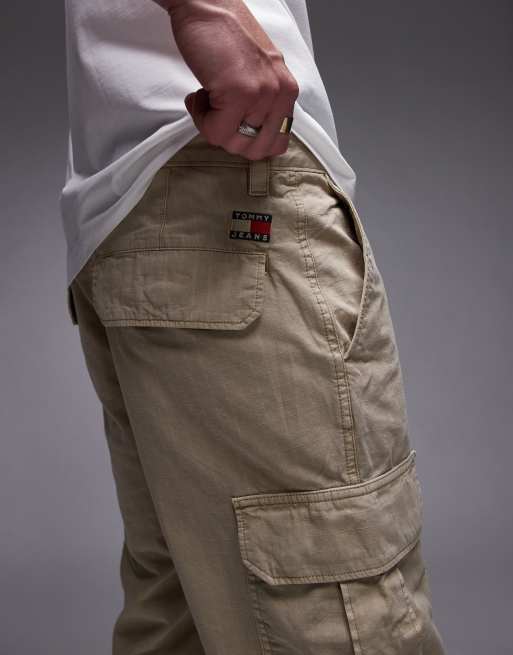 Tommy Jeans Otis cargo shorts in beige, 2 of 5