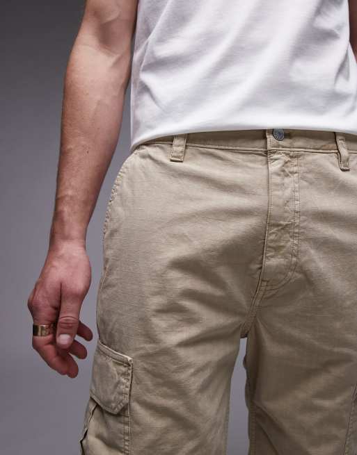 Tommy Jeans Otis cargo shorts in beige, 4 of 5