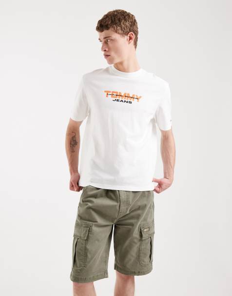 Tommy Jeans Otis cargo shorts in washed khaki - view 1