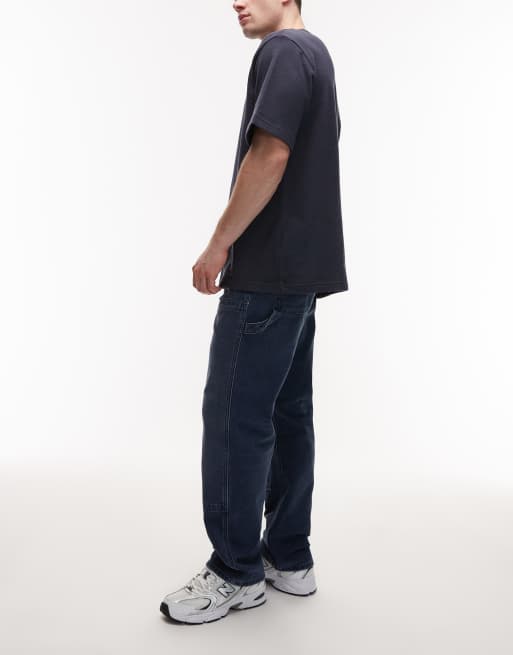 Tommy Jeans – Otis – Ciemnoniebieskie jeansy typu carpenter o regularnym kroju, 3 z 5
