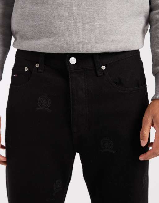 Tommy Jeans – Otis – Czarne jeansy o regularnym kroju z prostymi nogawkami , 4 z 5