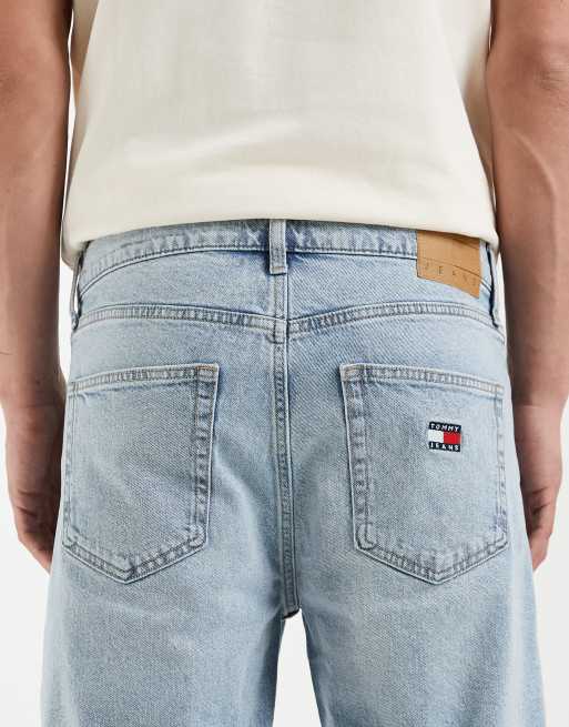 Tommy Jeans Otis denim shorts in light wash blue, 4 of 5
