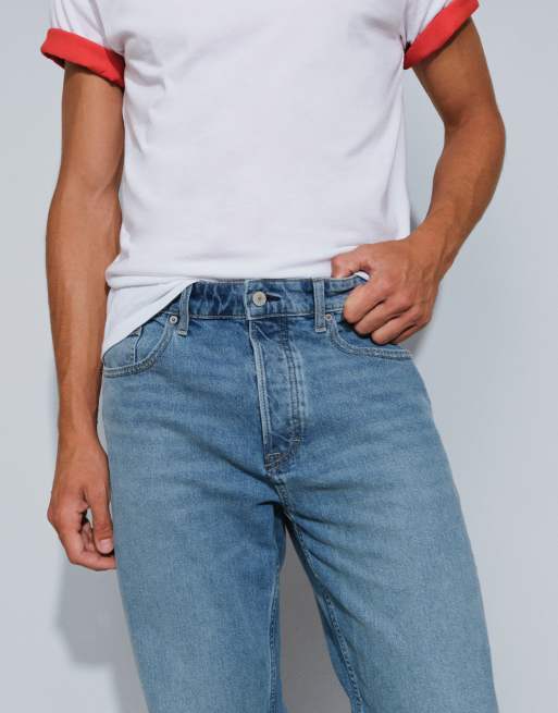 Tommy Jeans - Otis - Jeans dritti regular fit blu lavaggio medio, 4 di 5