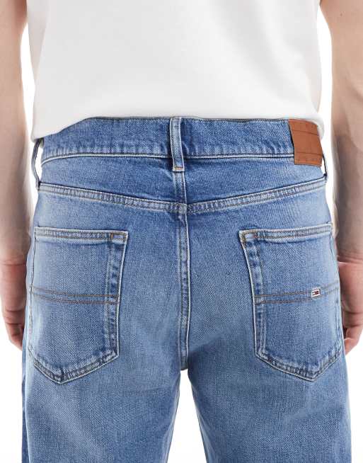 Tommy Jeans - Otis - Jeans dritti regular fit lavaggio blu con baffature, 4 di 5