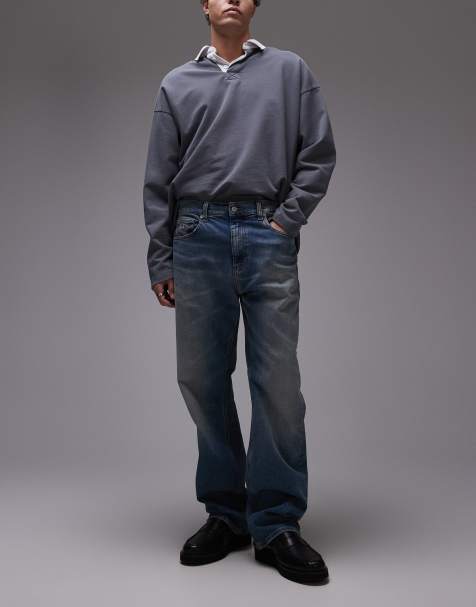 Tommy Jeans - Otis - Jeans dritti regular fit lavaggio scuro sbiadito - view 1