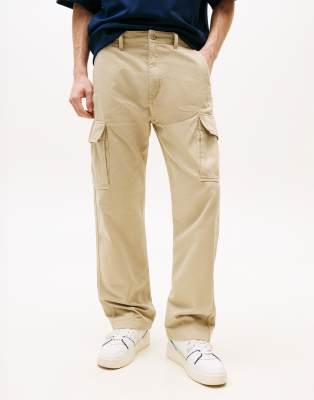 Tommy Jeans - Otis - Pantalon cargo baggy - Beige-Neutre