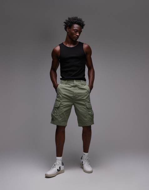 Tommy Jeans - Otis - Regular-fit cargoshorts in groen - view 1