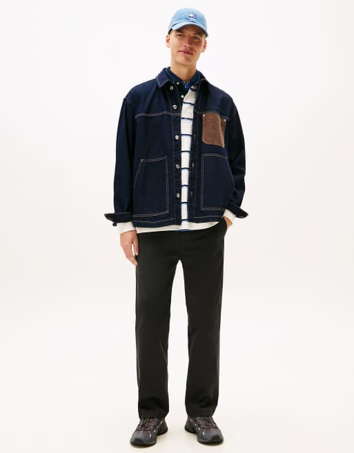 Tommy Jeans – Otis – Regular-Fit-Chinohose aus Twill in Schwarz