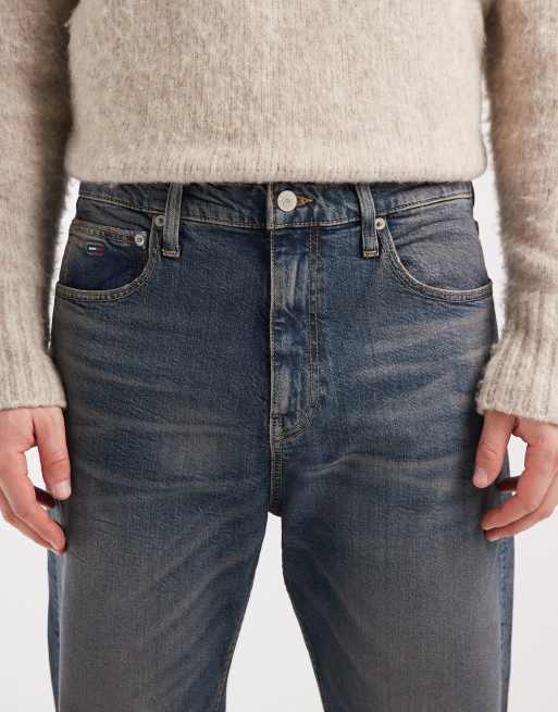 Tommy Jeans – Otis – Regular-Fit-Jeans in verwaschenem Mittelblau mit geradem Bein , 5 von 5