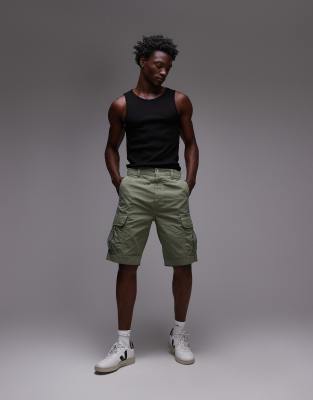 Tommy Jeans – Otis – Regulär geschnittene Cargo-Shorts in Grün - view 1