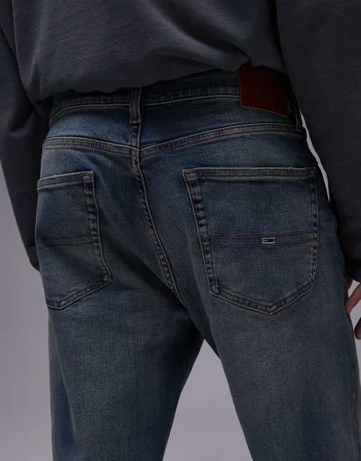 Tommy Jeans Otis regular straight jeans in faded dark wash, 4 of 5