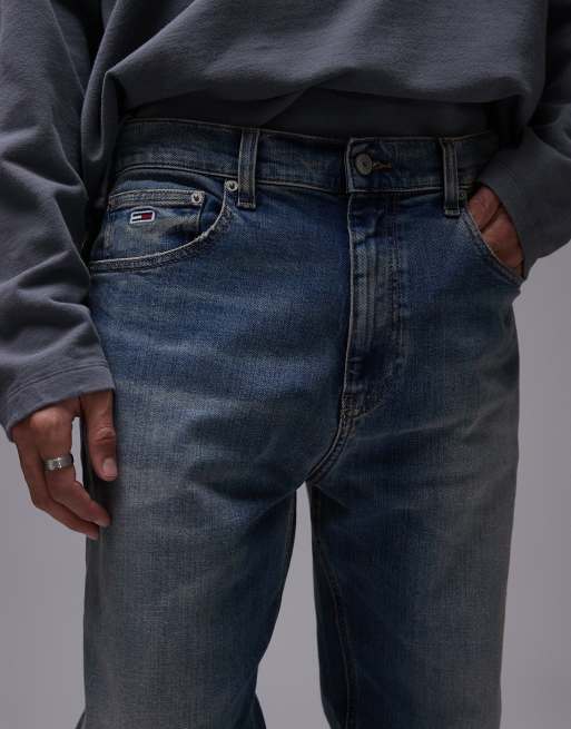 Tommy Jeans Otis regular straight jeans in faded dark wash, 5 of 5