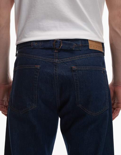 Tommy Jeans Otis regular straight selvedge denim jeans in dark indigo wash, 4 of 5