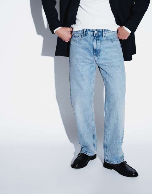Tommy Jeans Otis straight fit jeans in light wash blue, 5 of 5
