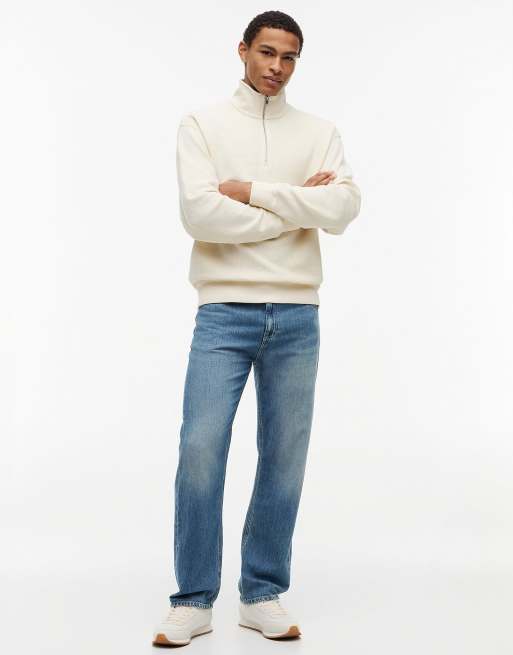 Tommy Jeans Otis straight jeans with linen in denim medium, 2 of 6