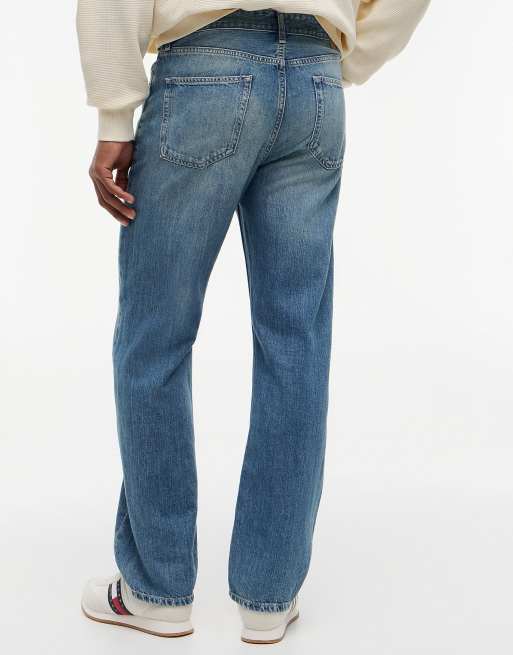 Tommy Jeans Otis straight jeans with linen in denim medium, 4 of 6