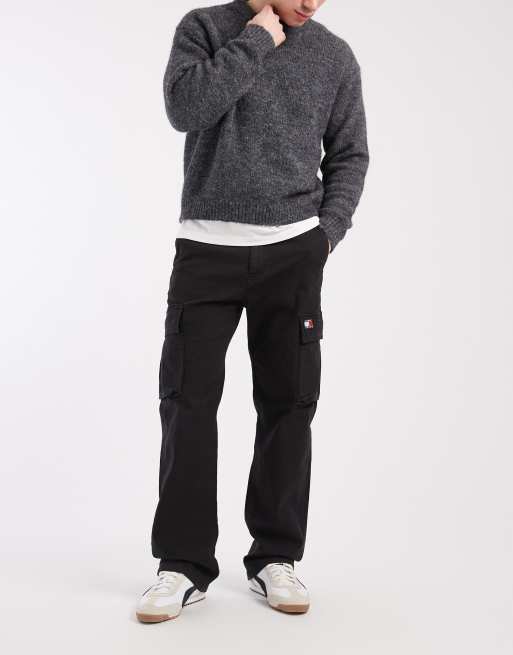 Tommy Jeans – Otis – Svarta cargobyxor i canvas , 2 av 5
