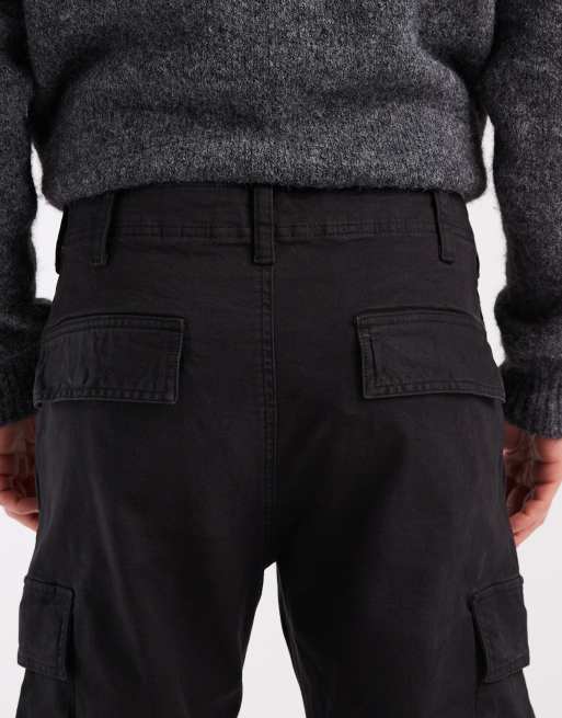 Tommy Jeans – Otis – Svarta cargobyxor i canvas , 4 av 5