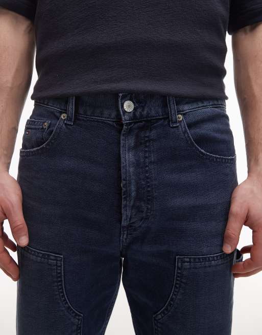 Tommy Jeans - Otis - Timmermansjeans met normale pasvorm in donkerblauw, 5 van 5