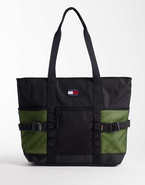 Tommy Jeans - Outdoor - Tote bag - Noir et vert - view 1