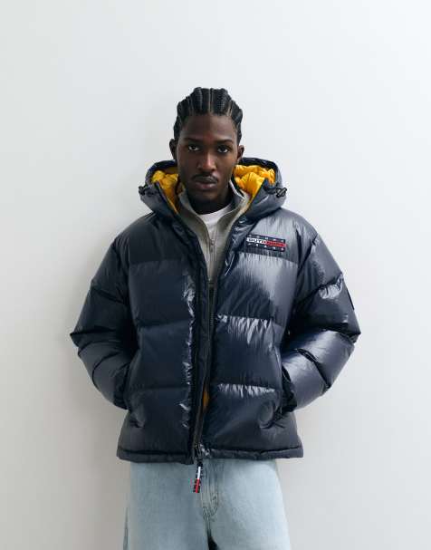 Tommy Jeans outdoors capsule alaska puffer jacket in navy - view 1