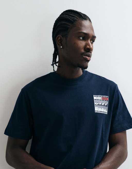 Tommy Jeans Outdoors Capsule T-Shirt mit Relaxed Fit in Marineblau, 2 von 5