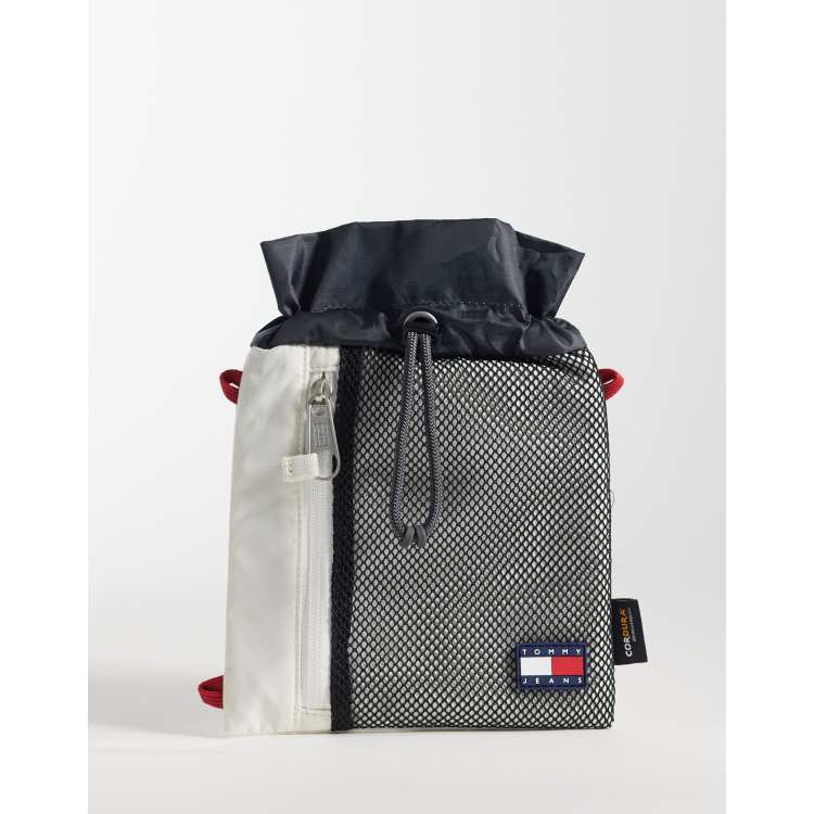 Tommy Jeans outdoors sacoche cross body bag in cream/gray | ASOS display picture 2