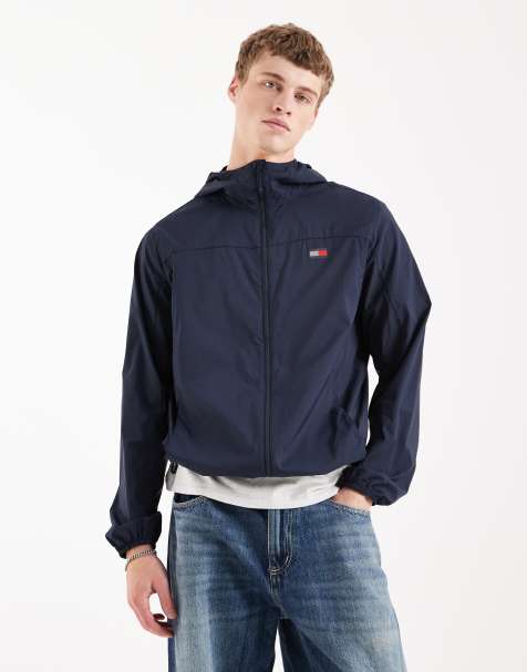 Tommy Jeans outdoors shell jacket in navy - view 1
