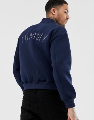 tommy jeans outline logo scuba bomber jacket