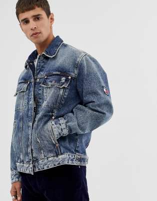 tommy jeans oversized trucker jacket