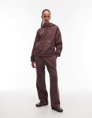 Tommy Jeans - Oversize-Jogginghose in verwaschenem Braun-Brown