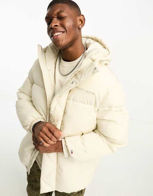 Tommy oversized puffer clearance jacket