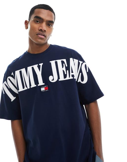 Tommy Jeans – Oversize-T-Shirt in Blau