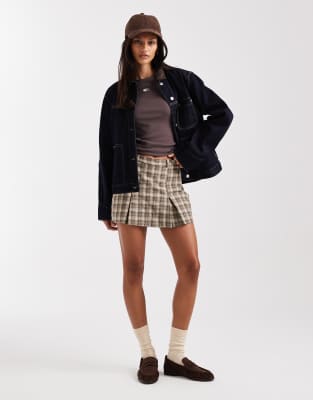 Tommy Jeans Oversized Chore Jacket With Contrast Collar In Blue